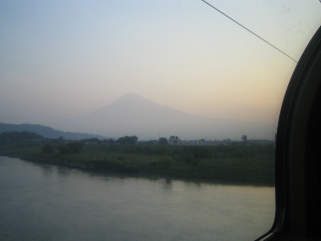 富士山も見えました