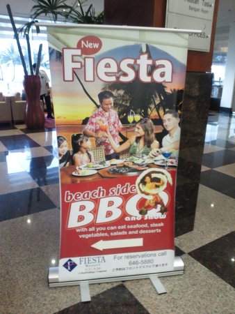 ホテルのBBQポスター
