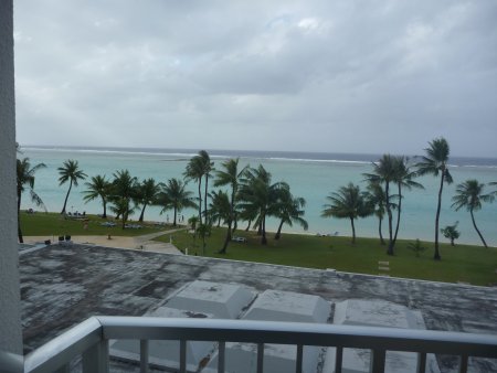 ホテルの窓からの風景