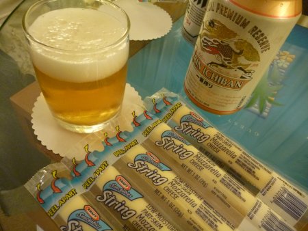 一晩目の酒盛り♪