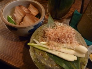 ラフテーと島らっきょう