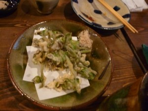 わらびの天ぷら