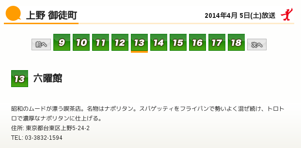 アド街のサイトからの切り抜き